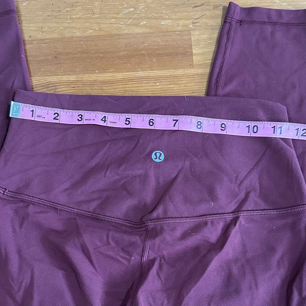 Lululemon Athletica Burgundy Leggings - Picture 9 of 9